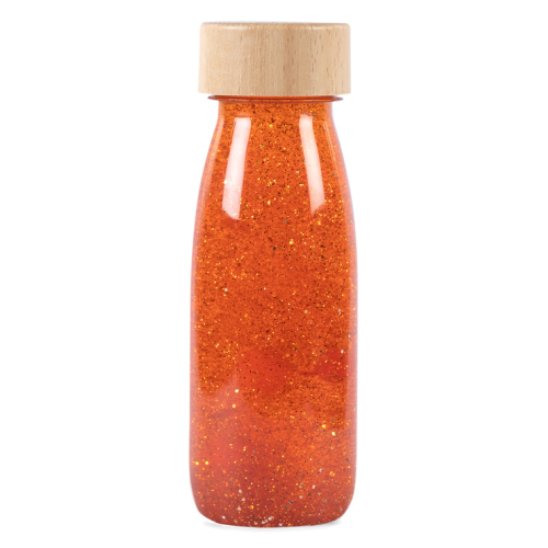 Petit Boum Sensory Toy Bottle Float (Orange)