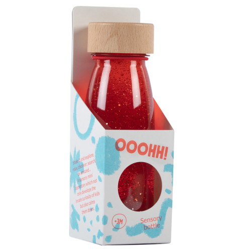 Petit Boum Sensory Toy Bottle Float (Red)