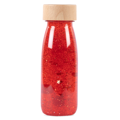 Petit Boum Sensory Toy Bottle Float (Red)