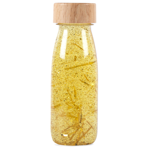 Petit Boum Sensory Toy Bottle Float (Gold)