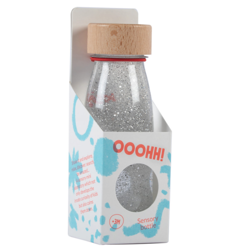 Petit Boum Sensory Toy Bottle Float (Silver)