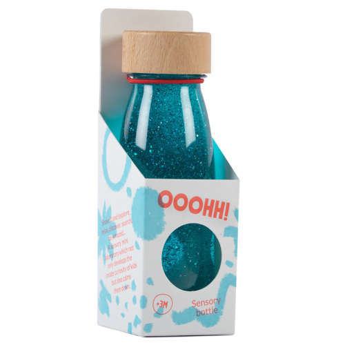 Petit Boum Sensory Toy Bottle Float (Turquoise)