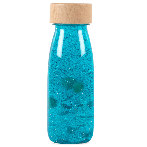 Petit Boum Sensory Toy Bottle Float (Turquoise)