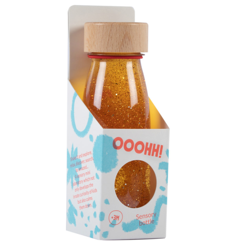 Petit Boum Sensory Toy Bottle Float (Curcuma)