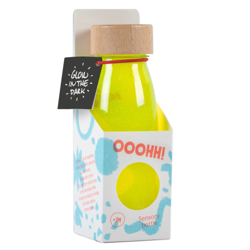 Petit Boum Sensory Toy Bottle Float (Fluo Yellow)