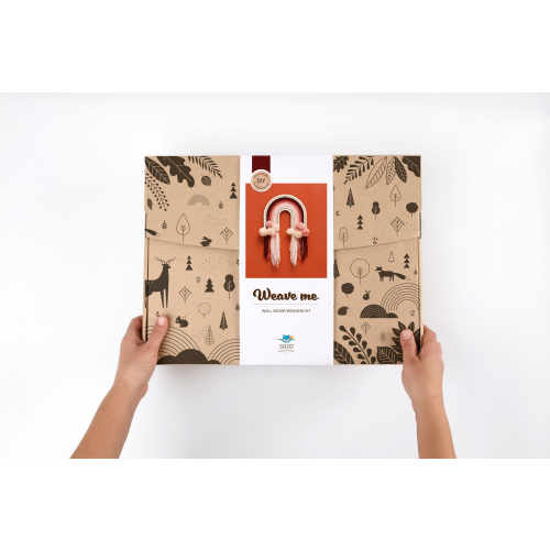 Sozo DIY Sewing Kit Weaving - Maroon Rainbow