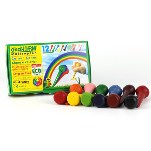 Okonorm Crayon Cones - 12 Colour Pack
