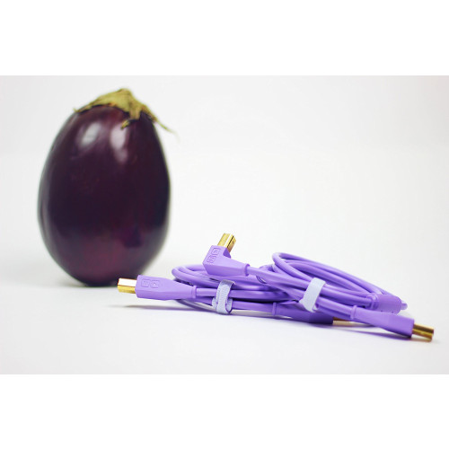 DJ Tech Tools Chroma Cable USB (A-B) Right Angled 1.5m (Purple)