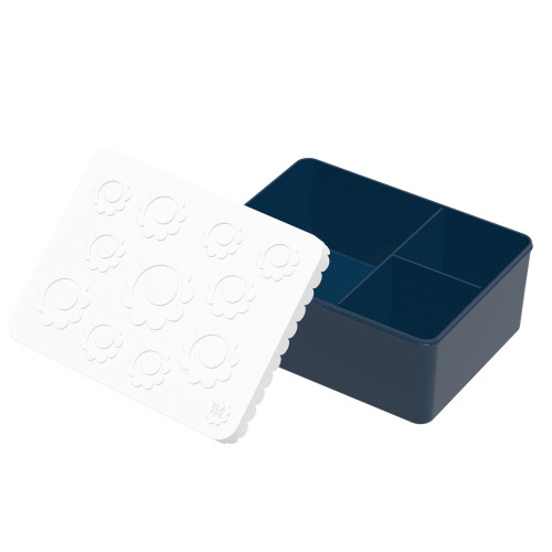 Blafre Lunch Box Flower (White/Navy)