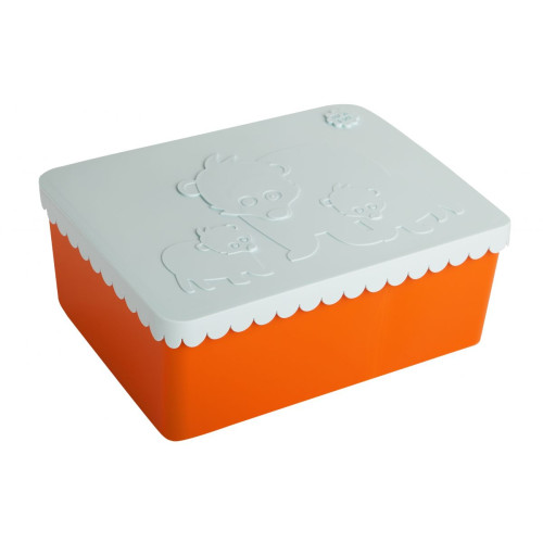 Blafre Lunch Box Bear (Light Blue/Orange)