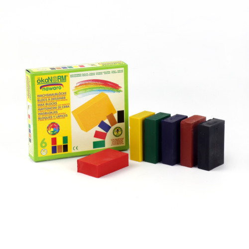 Okonorm Crayons Wax Blocks - 6 Colour Pack