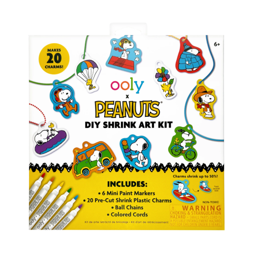 Ooly x Peanuts: D.I.Y. Shrink Art Kit & 6 Mini Paint Markers *