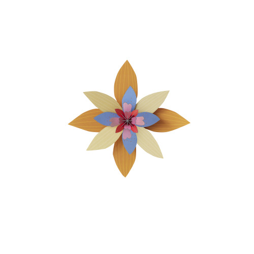 Studio Roof Wall Art Flowers - Apricot Sorbet