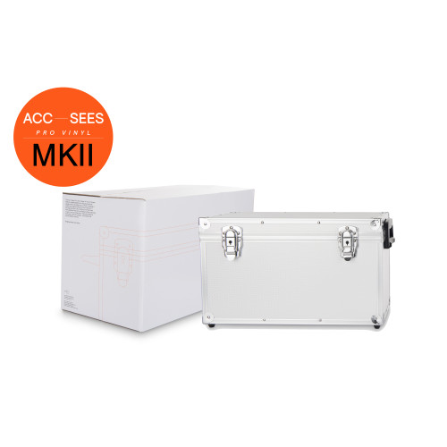 Acc-Sees Pro Vinyl 45 Record Case x100 (Silver) MkII