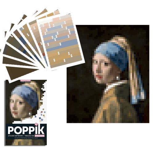 Poppik Sticker Art Works - Vermeer (Girl with the Pearl Earring)