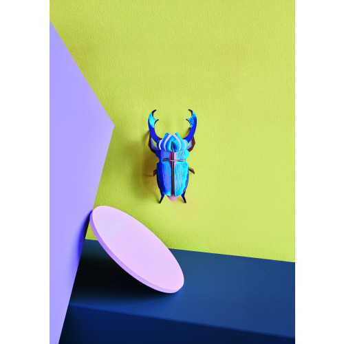 Studio Roof Insect (M) - Azure Stag Beetle