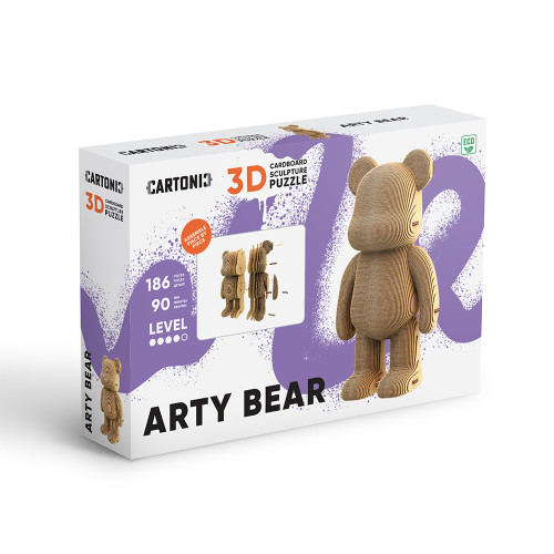 Cartonic 3D Sculpture Puzzle - Arty Bear