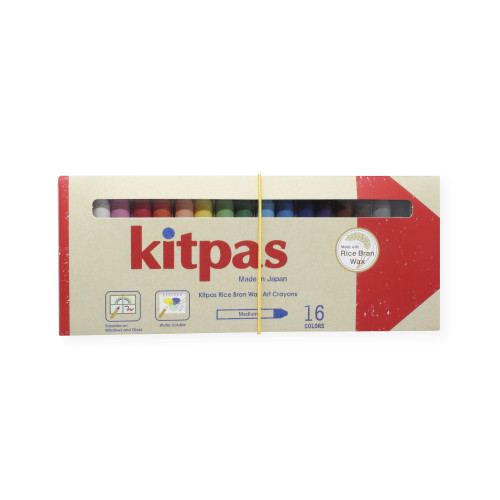 Kitpas Crayons Medium 16 Colours