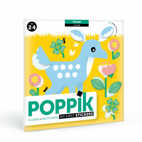 Poppik Sticker Cards Set - Baby - Forest