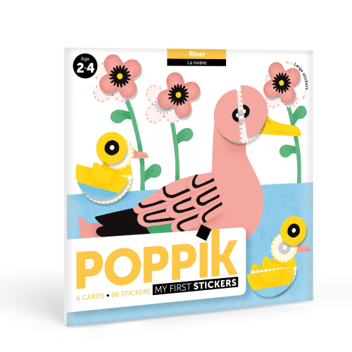 Poppik Sticker Cards Set - Baby - River