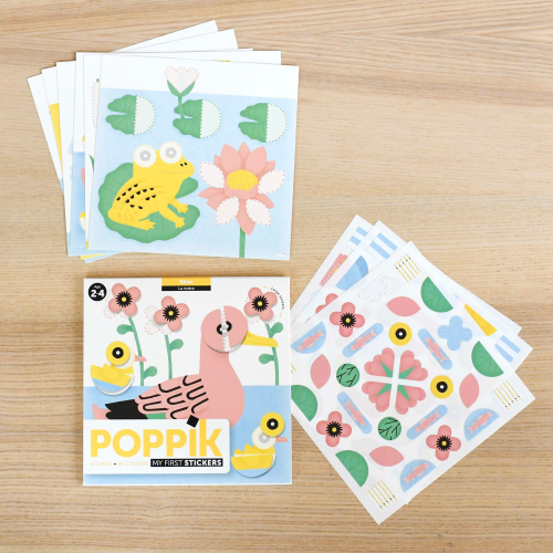 Poppik Sticker Cards Set - Baby - River