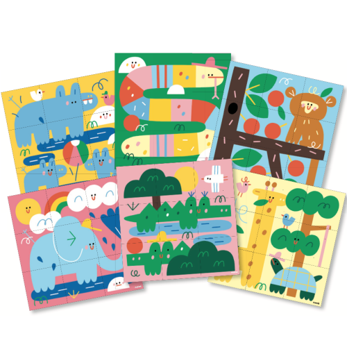 Poppik Sticker Cards Set - Baby - CDU Box Nature