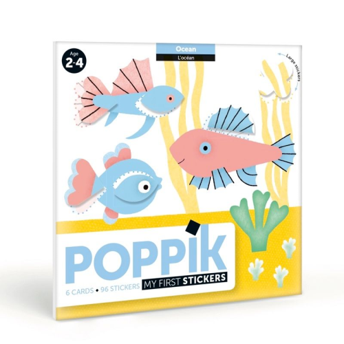 Poppik Sticker Cards Set - Baby - Ocean