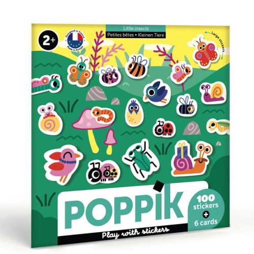 Poppik Sticker Cards Set - Baby - Little Insects