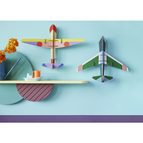 Studio Roof Wall Art Plane - Jet