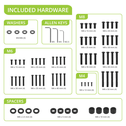 Kanto Mounts Universal TV Mounting Bolt Set