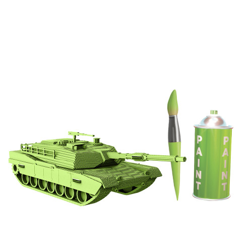 Cartonic 3D Sculpture Puzzle Battle Tank