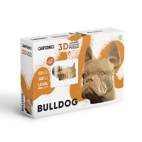 Cartonic 3D Sculpture Puzzle Bulldog