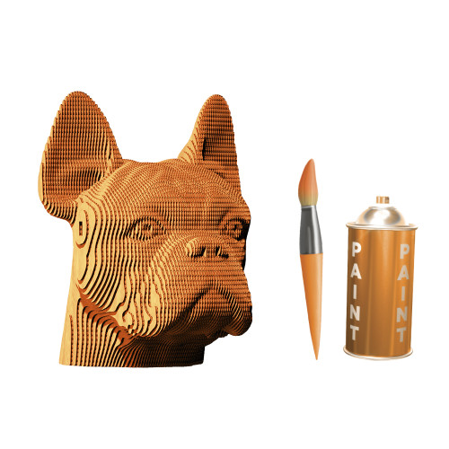 Cartonic 3D Sculpture Puzzle Bulldog