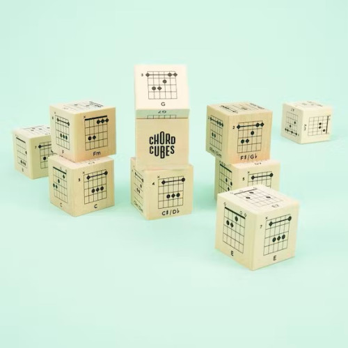 Uncle Goose Wooden Blocks - Chord Cubes Guitar