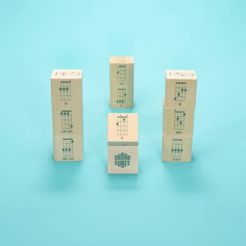 Uncle Goose Wooden Blocks - Chord Cubes Ukulele