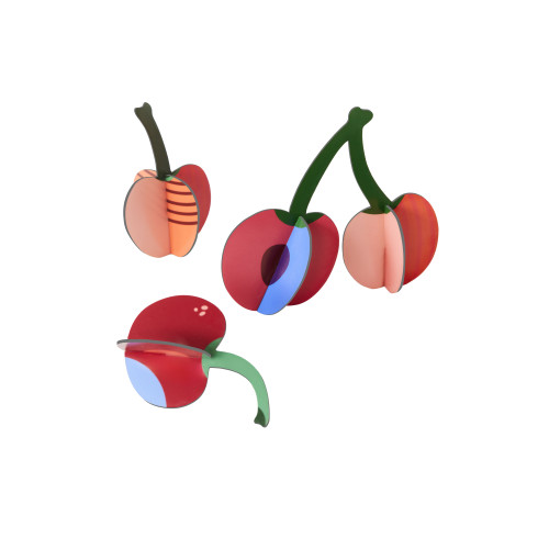 X) Studio Roof Pop Out 3D Card Cherries