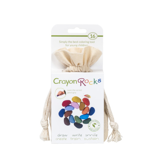 Crayon Rocks 16pc In Cotton Muslin Bag