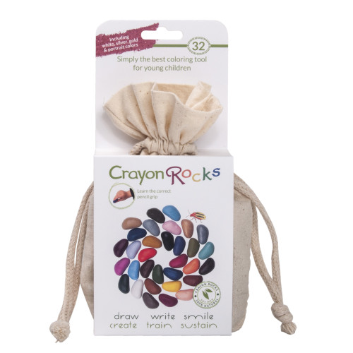 Crayon Rocks 32pc In Cotton Muslin Bag