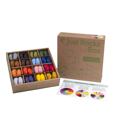 Crayon Rocks Just Rocks In A Box - Group Sharing Set 64pc (16 Colours x4)