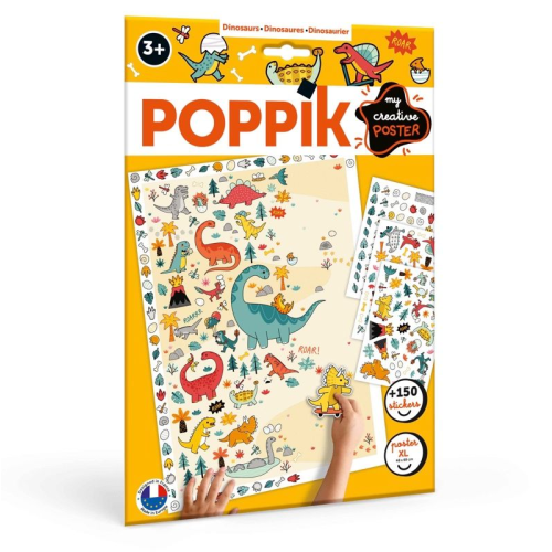 Poppik Creative Sticker Poster (S) - Dinosaurs