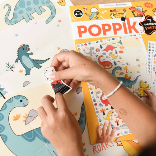 Poppik Creative Sticker Poster (S) - Dinosaurs