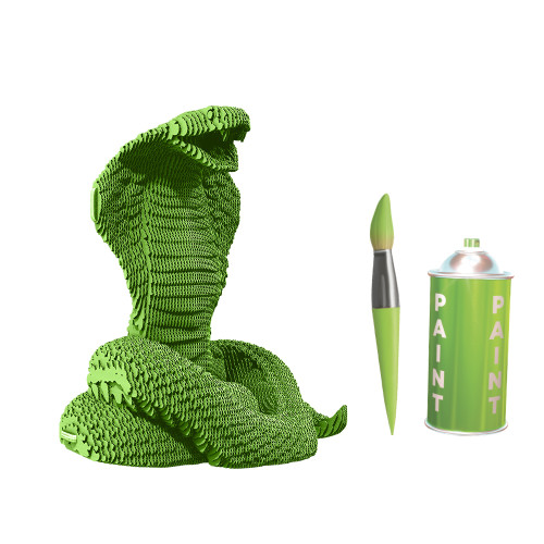 Cartonic 3D Sculpture Puzzle Cobra