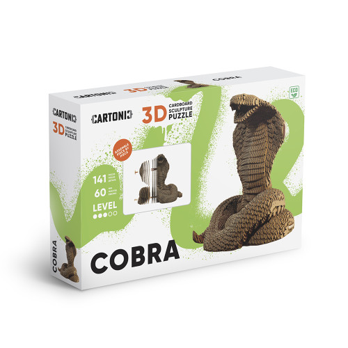 Cartonic 3D Sculpture Puzzle Cobra