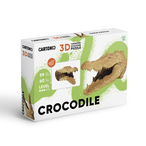 Cartonic 3D Sculpture Puzzle Crocodile