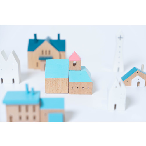 Eguchi Wooden Toy Set - Little Town