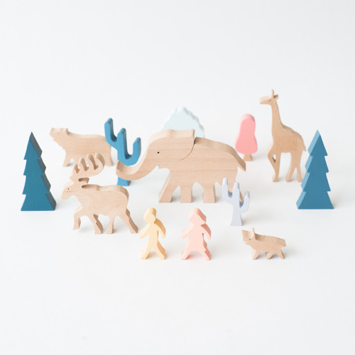 Eguchi Wooden Toy Set - Animal Forest