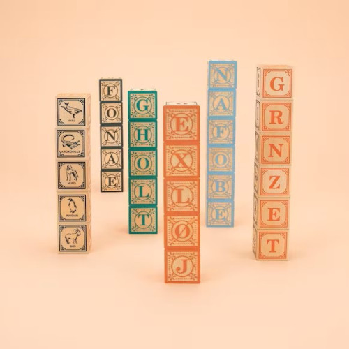 Uncle Goose Wooden Blocks - Danish ABC