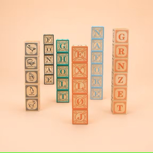 Uncle Goose Wooden Blocks - Danish ABC