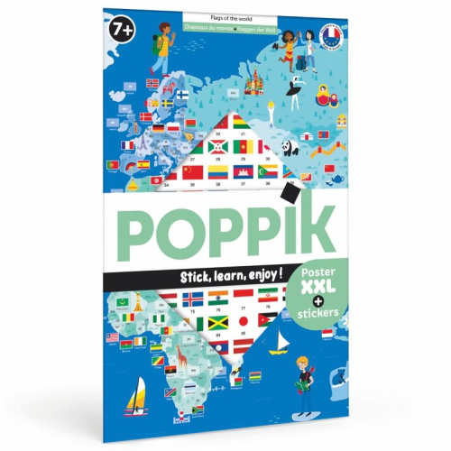 Poppik Discovery Sticker Poster - Flags