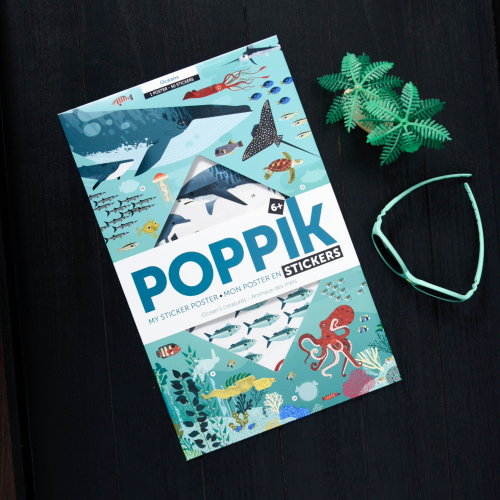Poppik Discovery Sticker Poster - Oceans